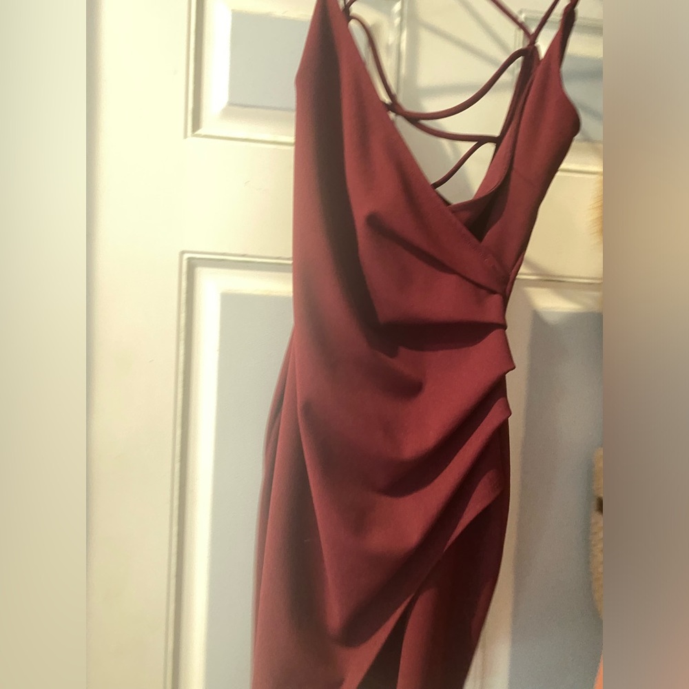 Maroon purply cocktail dress